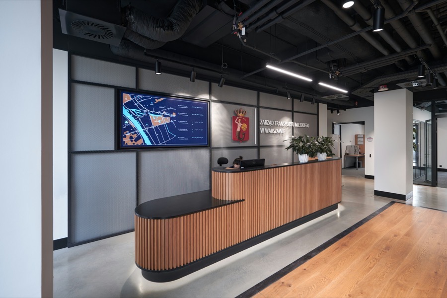 A clean, professional commercial office space